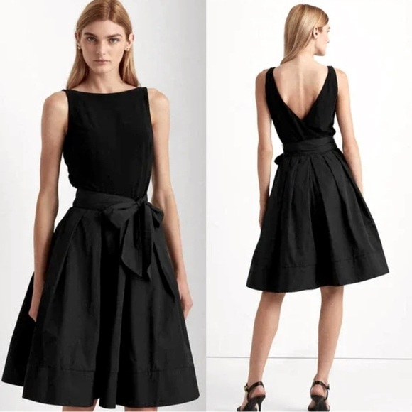 Lauren Ralph Lauren Dresses & Skirts - Lauren by Ralph Lauren Yuko Pleated Taffeta Cocktail Dress • Black